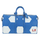 LOUIS VUITTON Epi 2018 FIFA Keepall Bandouliere 50 Bag Blue M52120 Auth 196804SM-13