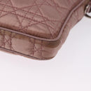 Christian Dior Canage Lady Dior Shoulder Bag Nylon Pink Silver Auth 196805-11