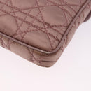 Christian Dior Canage Lady Dior Shoulder Bag Nylon Pink Silver Auth 196805-13