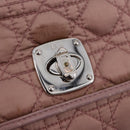 Christian Dior Canage Lady Dior Shoulder Bag Nylon Pink Silver Auth 196805-15