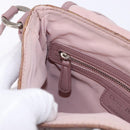 Christian Dior Canage Lady Dior Shoulder Bag Nylon Pink Silver Auth 196805-21