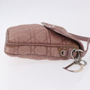 Christian Dior Canage Lady Dior Shoulder Bag Nylon Pink Silver Auth 196805-4