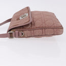 Christian Dior Canage Lady Dior Shoulder Bag Nylon Pink Silver Auth 196805-5