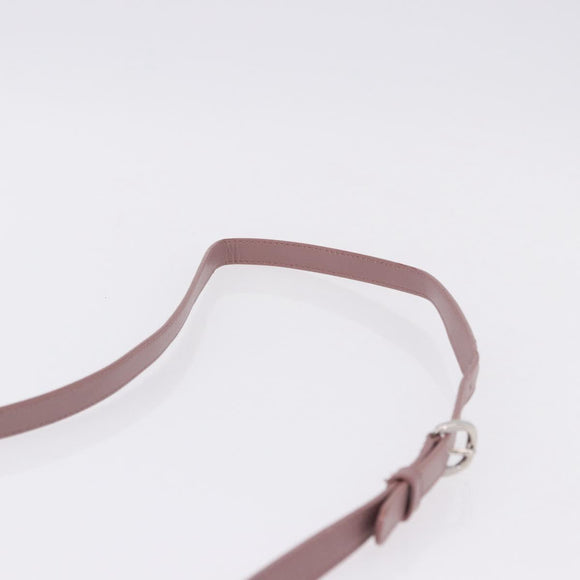 Christian Dior Canage Lady Dior Shoulder Bag Nylon Pink Silver Auth 196805
