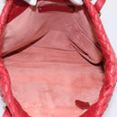 BOTTEGA VENETA INTRECCIATO Tote Bag Leather Red 162937 Auth 196807A-9
