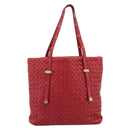 BOTTEGA VENETA INTRECCIATO Tote Bag Leather Red 162937 Auth 196807A-2