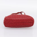 BOTTEGA VENETA INTRECCIATO Tote Bag Leather Red 162937 Auth 196807A-5