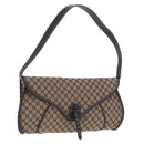 CELINE Macadam Shoulder Bag Beige Auth 196808V-1