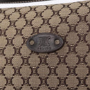 CELINE Macadam Shoulder Bag Beige Auth 196808V-14