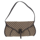 CELINE Macadam Shoulder Bag Beige Auth 196808V-2