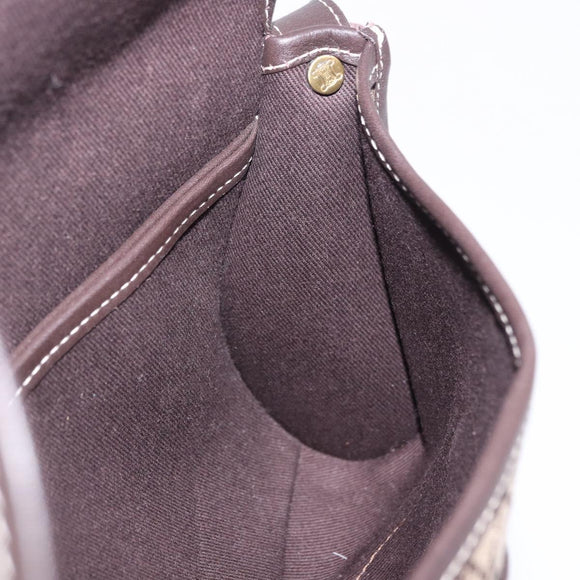 CELINE Macadam Shoulder Bag Beige Auth 196808V