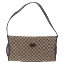 CELINE Macadam Shoulder Bag Beige Auth 196808V-3