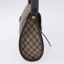 CELINE Macadam Shoulder Bag Beige Auth 196808V-5