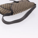 CELINE Macadam Shoulder Bag Beige Auth 196808V-7