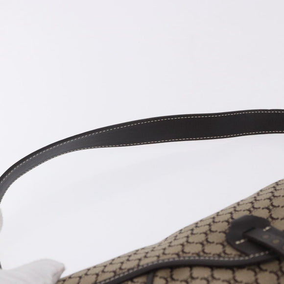 CELINE Macadam Shoulder Bag Beige Auth 196808V