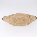 BALENCIAGA Bistro Pannier Hand Bag Raffia Beige 452654 Auth 196810A-5