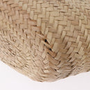 BALENCIAGA Bistro Pannier Hand Bag Raffia Beige 452654 Auth 196810A-15