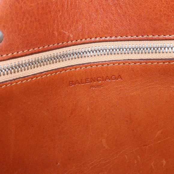 BALENCIAGA Bistro Pannier Hand Bag Raffia Beige 452654 Auth 196810A