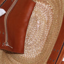 BALENCIAGA Bistro Pannier Hand Bag Raffia Beige 452654 Auth 196810A-10