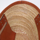 BALENCIAGA Bistro Pannier Hand Bag Raffia Beige 452654 Auth 196810A-21