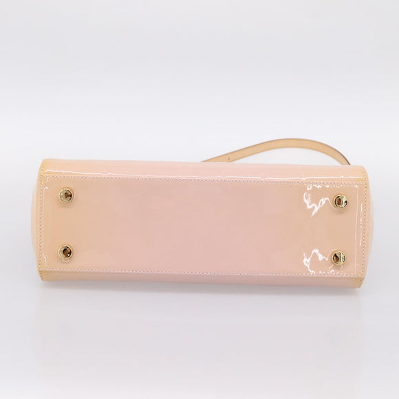 LOUIS VUITTON Monogram Vernis Blair MM Bag Rose Velur M91588 LV Auth 196811V