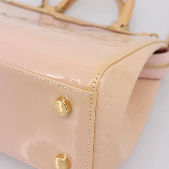 LOUIS VUITTON Monogram Vernis Blair MM Bag Rose Velur M91588 LV Auth 196811V