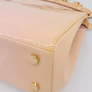 LOUIS VUITTON Monogram Vernis Blair MM Bag Rose Velur M91588 LV Auth 196811V-18