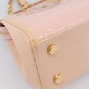 LOUIS VUITTON Monogram Vernis Blair MM Bag Rose Velur M91588 LV Auth 196811V-19