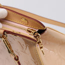LOUIS VUITTON Monogram Vernis Blair MM Bag Rose Velur M91588 LV Auth 196811V-9