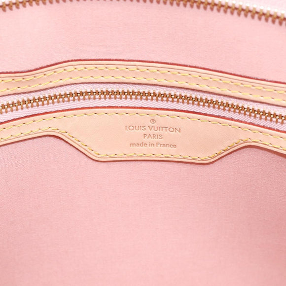 LOUIS VUITTON Monogram Vernis Blair MM Bag Rose Velur M91588 LV Auth 196811V