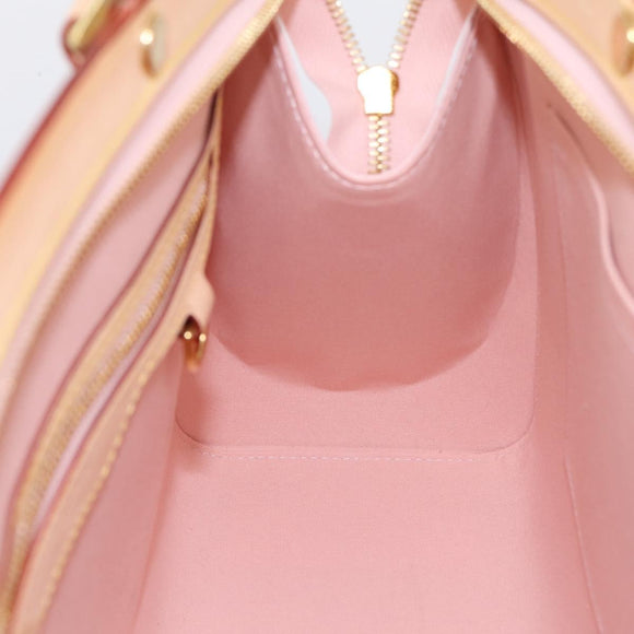 LOUIS VUITTON Monogram Vernis Blair MM Bag Rose Velur M91588 LV Auth 196811V