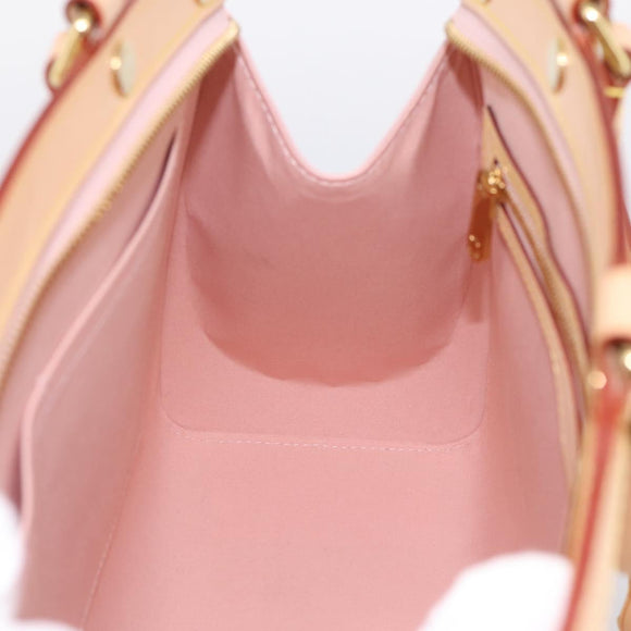 LOUIS VUITTON Monogram Vernis Blair MM Bag Rose Velur M91588 LV Auth 196811V