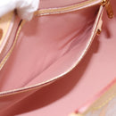 LOUIS VUITTON Monogram Vernis Blair MM Bag Rose Velur M91588 LV Auth 196811V-25