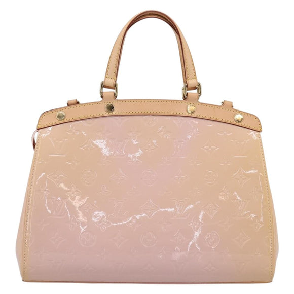 LOUIS VUITTON Monogram Vernis Blair MM Bag Rose Velur M91588 LV Auth 196811V