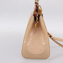 LOUIS VUITTON Monogram Vernis Blair MM Bag Rose Velur M91588 LV Auth 196811V-3