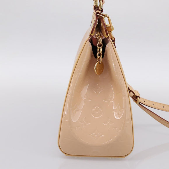 LOUIS VUITTON Monogram Vernis Blair MM Bag Rose Velur M91588 LV Auth 196811V