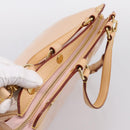 LOUIS VUITTON Monogram Vernis Blair MM Bag Rose Velur M91588 LV Auth 196811V-6