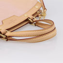 LOUIS VUITTON Monogram Vernis Blair MM Bag Rose Velur M91588 LV Auth 196811V-7