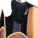 Salvatore Ferragamo Gancini Hand Bag Leather 2way Brown Gold Auth 196812-22