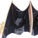Salvatore Ferragamo Gancini Hand Bag Leather 2way Brown Gold Auth 196812-25