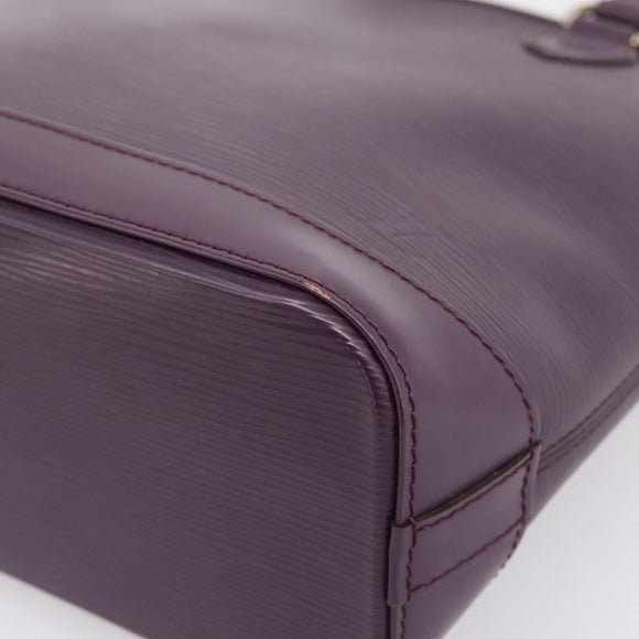 LOUIS VUITTON Epi Lockit PM Hand Bag Purple Cassis M4229K LV Auth 196814V