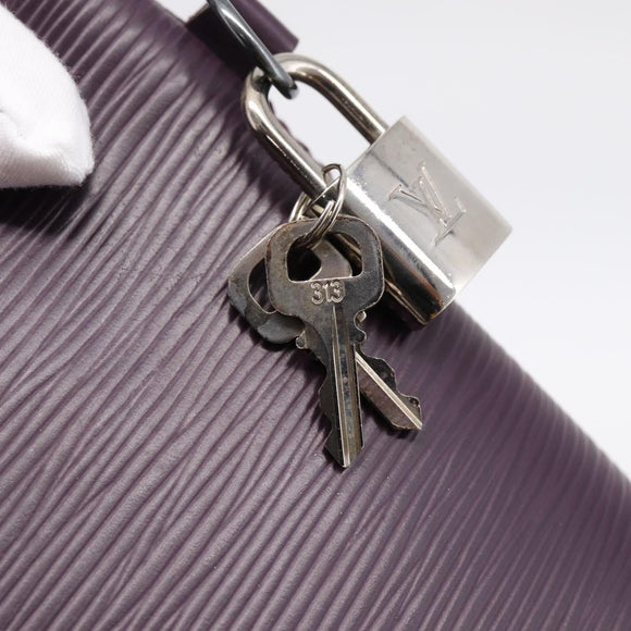 LOUIS VUITTON Epi Lockit PM Hand Bag Purple Cassis M4229K LV Auth 196814V