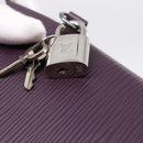 LOUIS VUITTON Epi Lockit PM Hand Bag Purple Cassis M4229K LV Auth 196814V-18