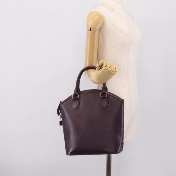 LOUIS VUITTON Epi Lockit PM Hand Bag Purple Cassis M4229K LV Auth 196814V