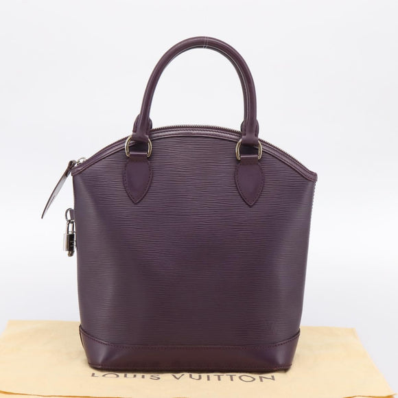 LOUIS VUITTON Epi Lockit PM Hand Bag Purple Cassis M4229K LV Auth 196814V