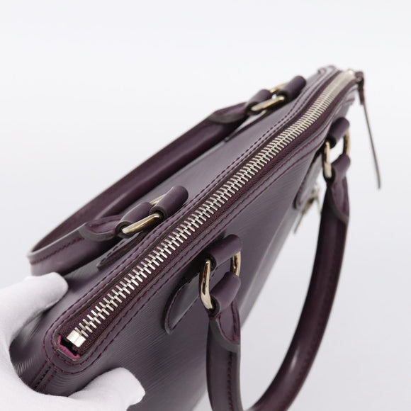 LOUIS VUITTON Epi Lockit PM Hand Bag Purple Cassis M4229K LV Auth 196814V