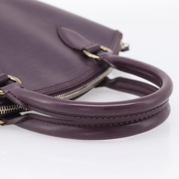 LOUIS VUITTON Epi Lockit PM Hand Bag Purple Cassis M4229K LV Auth 196814V