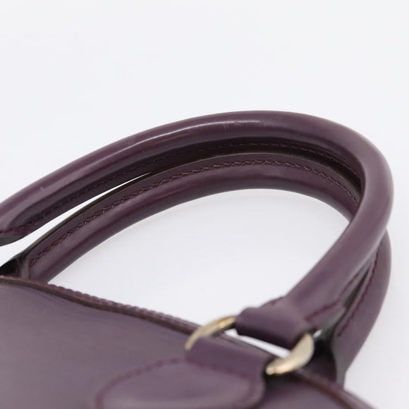 LOUIS VUITTON Epi Lockit PM Hand Bag Purple Cassis M4229K LV Auth 196814V