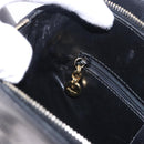 Salvatore Ferragamo Gancini Shoulder Bag Leather Black Gold Auth 196817-21