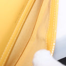 CHANEL COCO Mark Chain Shoulder Bag Patent leather Yellow Gold CC Auth 196819SAM-10